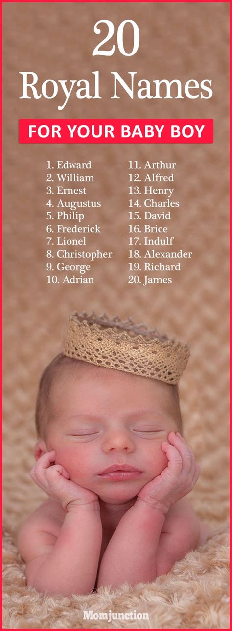 20 Royal Names For Your Baby Boy Royal Names Royal Names For Boys