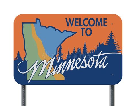 Welcome To Minnesota Sign Stock Illustrations 105 Welcome To