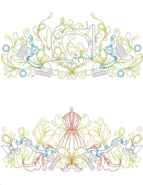 Sewing Room Borders Machine Embroidery Designs By Sew Swell