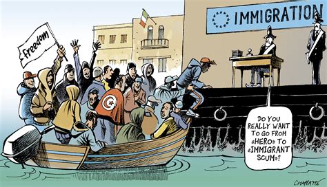 Exodus Globecartoon Political Cartoons Patrick Chappatte