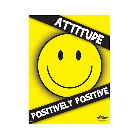 Positive Attitude Positively Positive Safety Poster
