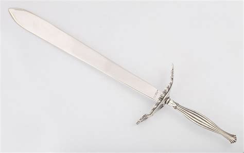 Sterling Silver Sword Form Letter Opener At 1stdibs