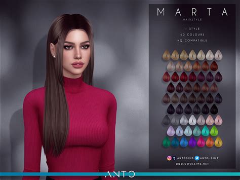 The Sims Resource Anto Marta Hairstyle