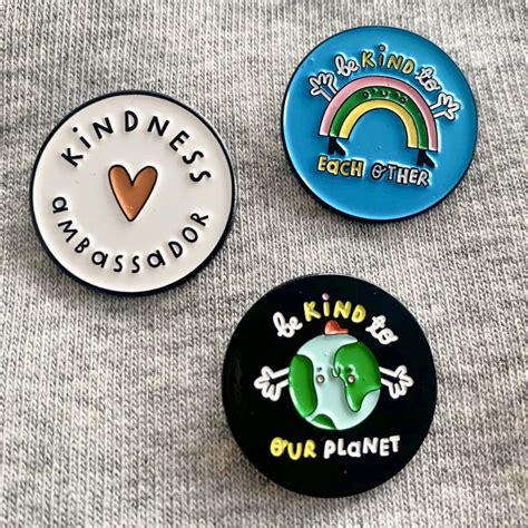 Enamel Pin Badge By The Kindness Co Op Notonthehighstreet Com