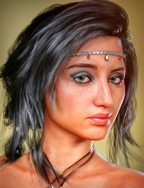 Khemsit 8 Ancient Egyptian Handmaiden Bundle Daz 3d Models 3d Cg Model Bob Hairstyles
