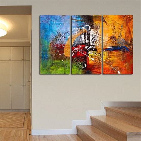 Abstract Oil Painting Multi Panel Canvas Wall Art