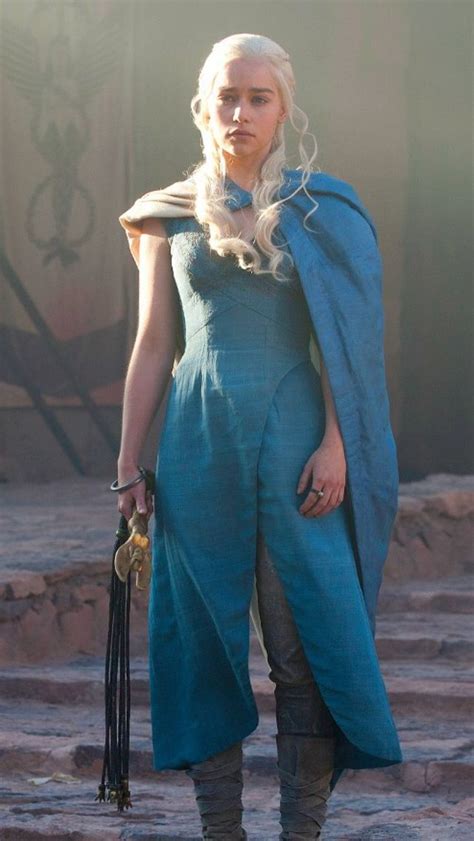 Daenerys Targaryen Season 3 Blue Dress Game Of Thrones Outfits Game Of Thrones C Game Of