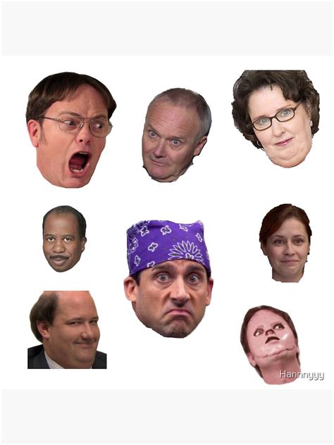 The Office Sticker Pack Poster For Sale By Hannnyyy Redbubble