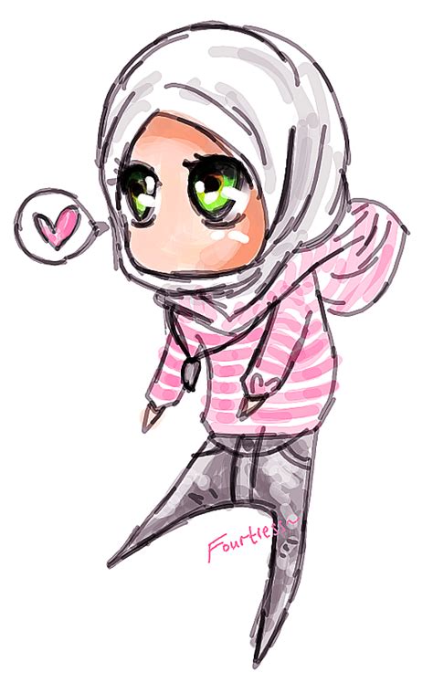 Hijabi Muslimah Chibi Drawing Hijab Pinterest Chibi Drawings And