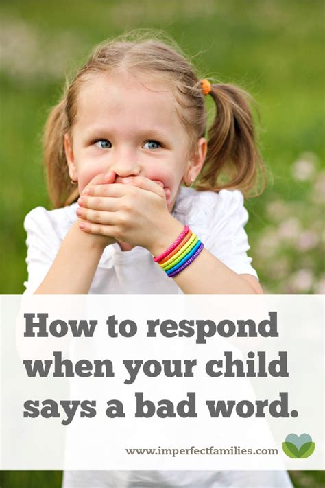 How can the action of saying bad words be translated? Why your child uses bad words (and how to stop it)