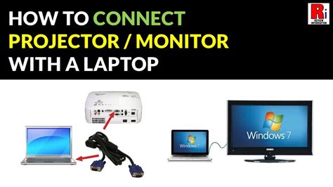 How To Connect Projector Monitor With A Laptop In Windows 7 Youtube