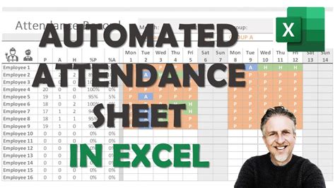 How To Make An Automated Attendance Sheet In Excel With Formula 2019