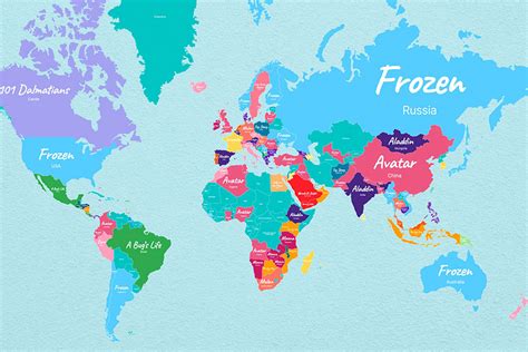 Disney El Mapa Que Muestra La Película Favorita De Cada País