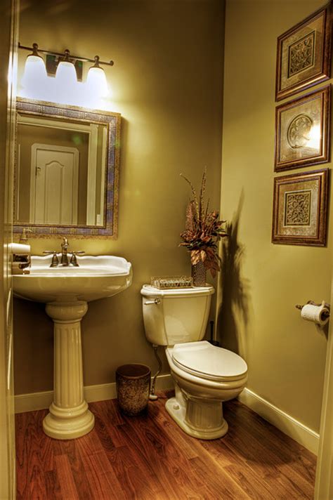 Home Revovationmakeover Traditional Powder Room