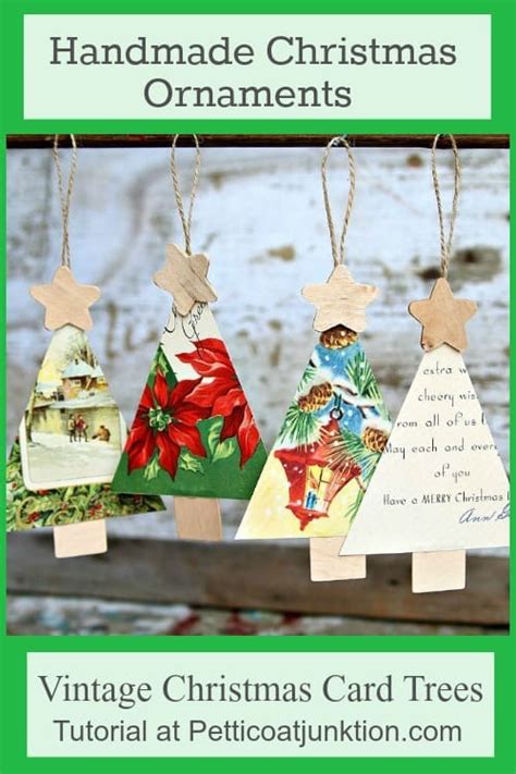 Funny homemade birthday card 4. How To Make Vintage Christmas Card Ornaments For The Tree