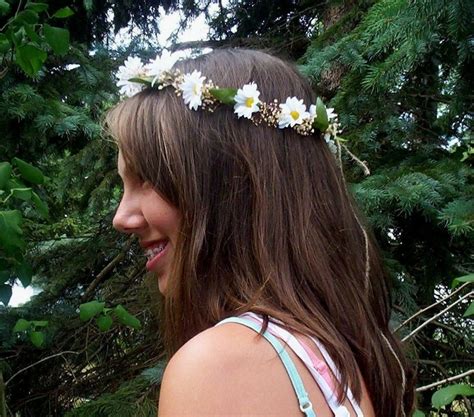 Hippie Headpiece Daisy Flower Crown T For Her High Quality Hair