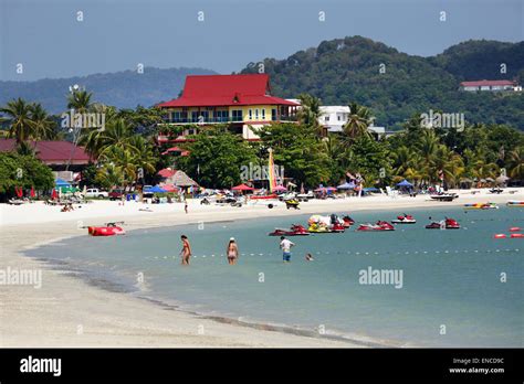 The Beach In Pantai Cenang Langkawi Malaysia Stock Photo Alamy