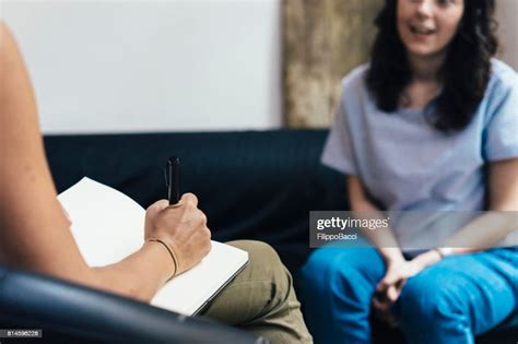 Woman During A Psychotherapy Session High Res Stock Photo Getty Images