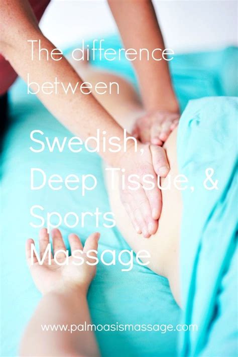 The Difference Between Swedish Deep Tissue And Sports Massage