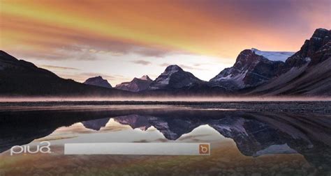 Bing Image Archive Crowfoot Mountain Reflected In Bow Lake Banff