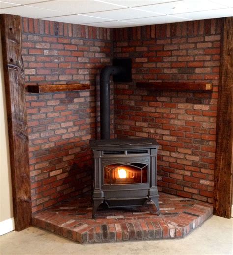 How To Build A Brick Hearth For A Wood Stove If Only April