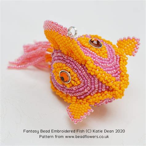 Dimensional Bead Embroidery Fish Pattern ~ Beadflowers In 2020 Beaded