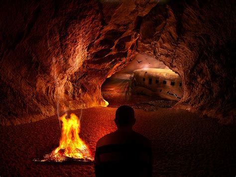 Fire Desert Cave Free Photo On Pixabay