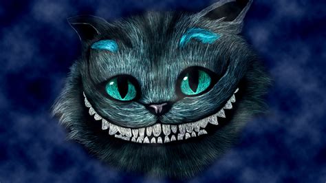 Alice In Wonderland Cheshire Cat Books Smiling Artwor