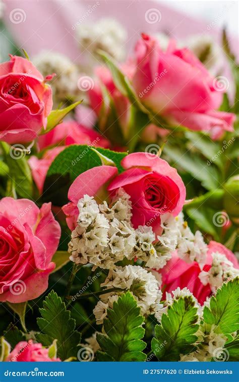 Miniature Roses In Bouquet Stock Photo 27577620