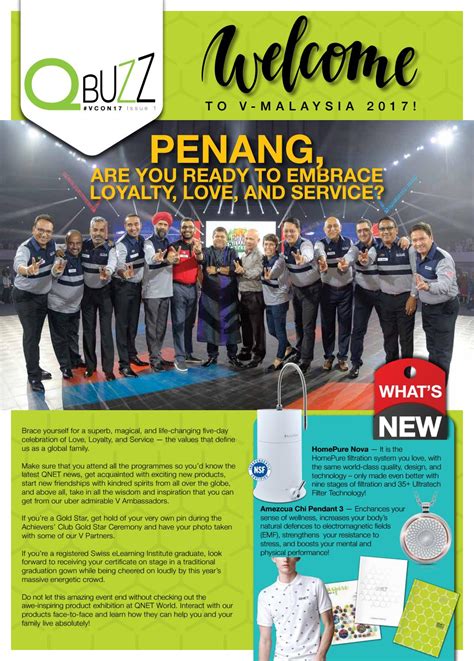 The following lists events from 2017 in malaysia. V-Malaysia 2017 QBuzz | Issue 1 by QNET Ltd - Issuu