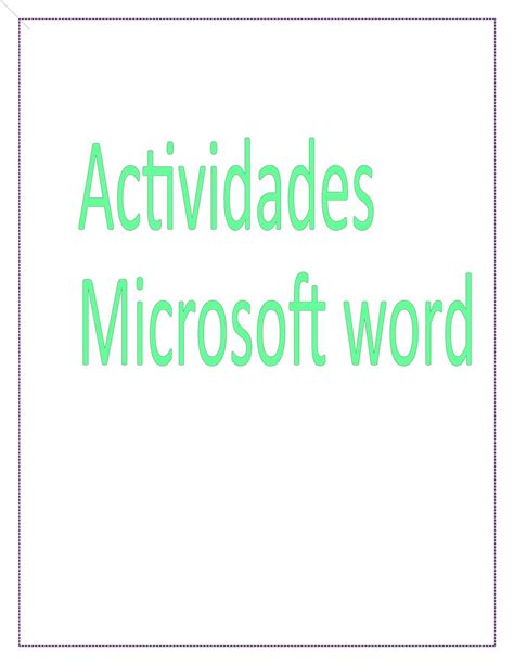 Calaméo Actividades Microsoft Word