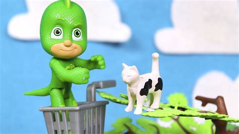 ⚡ Pj Masks ⚡ Gekko Rescata Un Gato De Un árbol Héroes En Pijama En