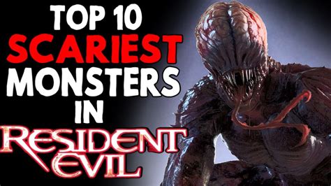 top 10 scariest resident evil monsters youtube