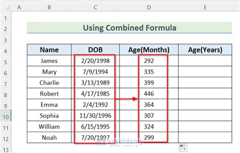 How To Calculate Age In Excel In Years And Months 5 Easy Ways