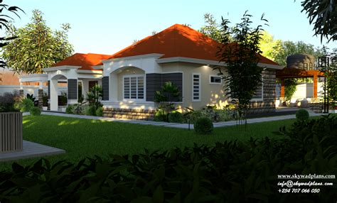 4 Bedroom Bungalow House Plan Id 1820 Skywad Plans