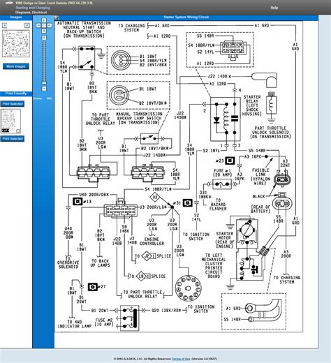 Dodge Dakota Wiring Schematic Diagram