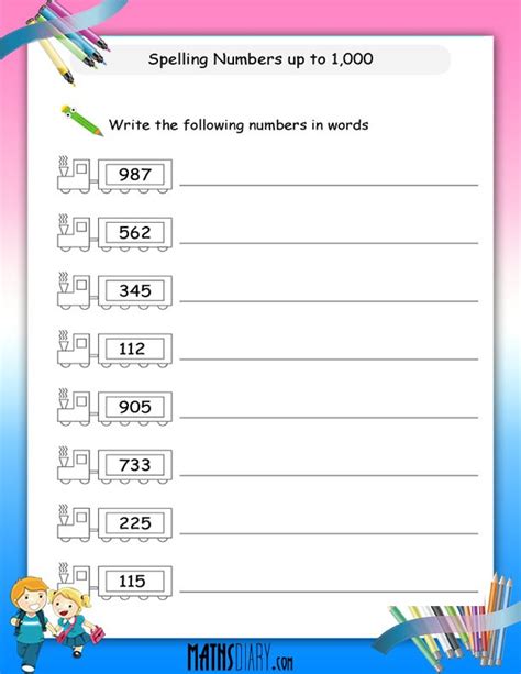 8 Best Images Of Numbers To 1000 Worksheets Read And