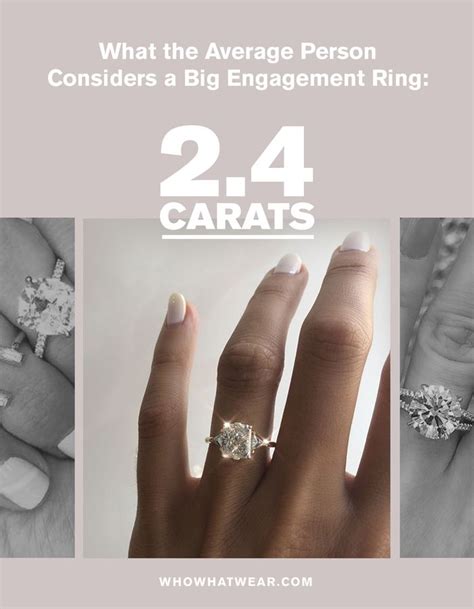This Is The Average Carat Size For An Engagement Ring Who What Wear
