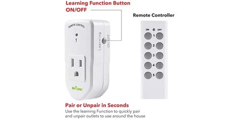 Wireless Remote Control Outlet 5 Pack