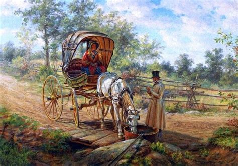 Horses And Carriage Painting Краска Художники Художник