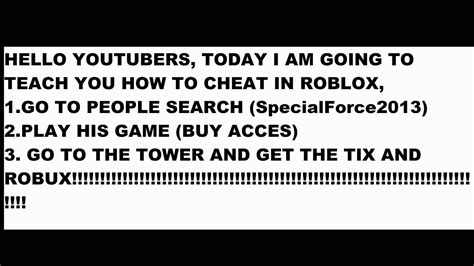 Roblox Cheat Youtube