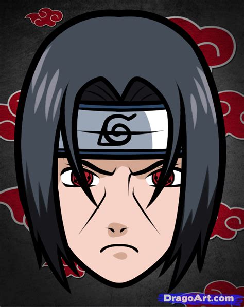 How To Draw Itachi Easy Naruto Drawings Easy Drawings Guided Drawing