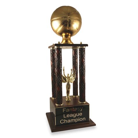 Golden Basketball Prestige Fantasy Trophy Far Out Awards