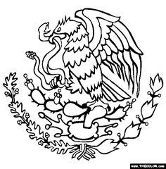 While making fingerprints with the green paint. Printable Mexico Flag Coloring Pages For Kids | CRA Kinder ...