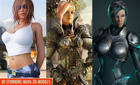 30 Stunning Maya 3d Models And Character Designs For Your