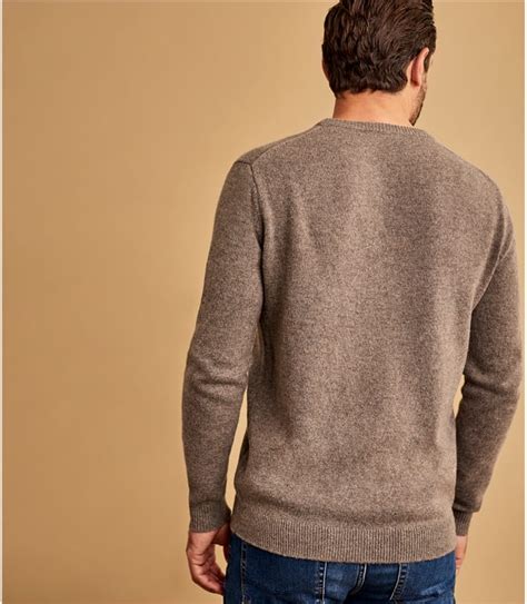 Vole Marl Pure Lambswool Knitted Crew Neck Jumper Woolovers Au