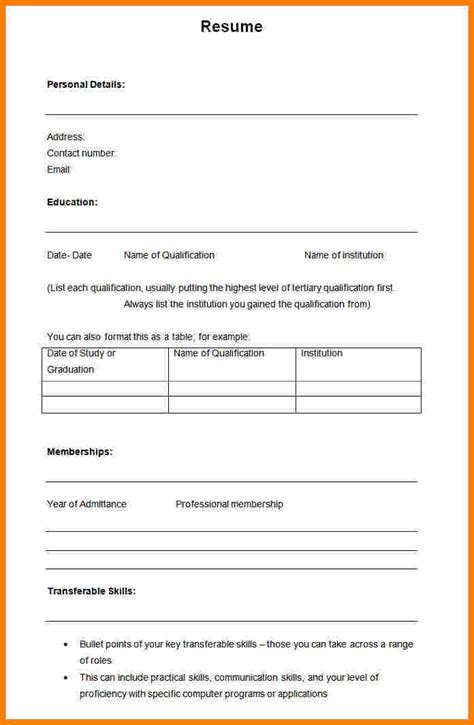 If you are applying for a job of a researcher, you a sample resume is considered as an important professional document, which is often analyzed by the employers to find the strength. 7+ blank resume template pdf - Professional Resume List