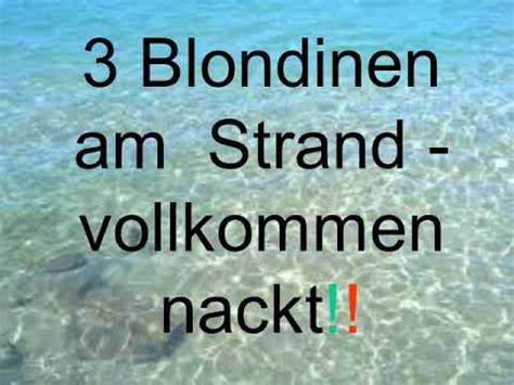 Drei Nackte Blondinen An Strand Youtube