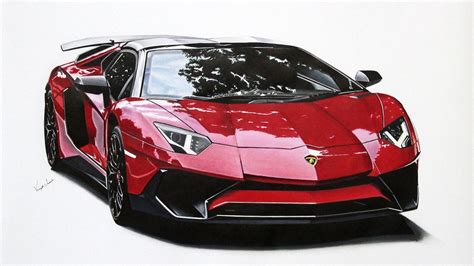 Lamborghini Aventador Sv Roadster Drawing Youtube