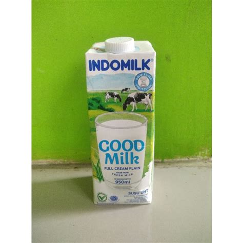 Jual Susu Uht Indomilk Good Milk Full Cream Plain 950 Ml Shopee Indonesia